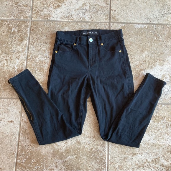 Express Denim - Express Black Jeans Ankle Legging